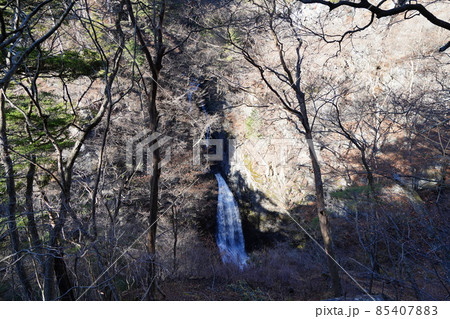 群馬県みどり市　小中川にかかる小中大滝　 85407883