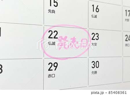 発売日のスケジュール 発売日のスケジュール 85408361