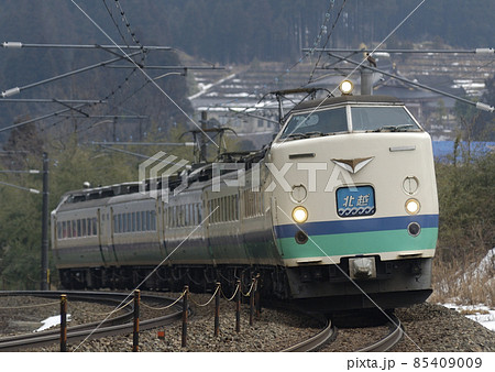 北陸本線　倶利伽羅－津幡　JR東日本　485系　T12編成（新潟）　北越 85409009