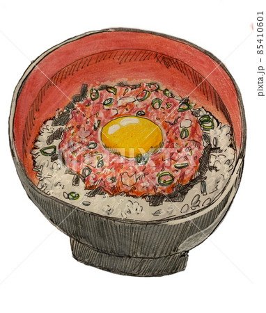 黄身の乗ったマグロ丼 85410601