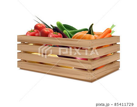 Vegetables In Box Composition 85411729
