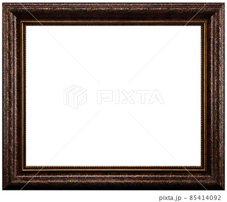 Old Vintage classic Golden Wooden mockup canvas frame 85414092