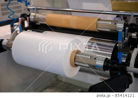 Automatic plastic bag making machine - roller with polyethylene film 85414121