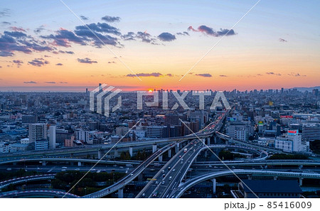 大阪風景 東大阪ジャンクション 大阪風景 東大阪ジャンクション 85416009