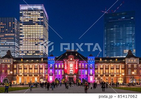 《東京都》東京駅・冬のイルミネーション 85417062