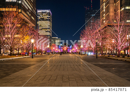 《東京都》東京駅・冬のイルミネーション 85417071