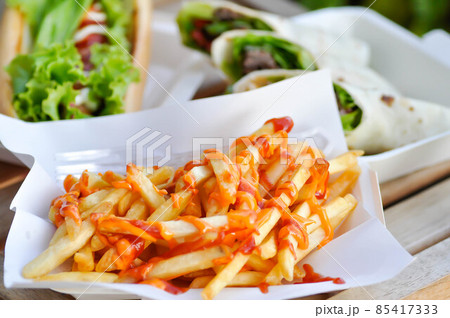 French fries or fried potato ,cheese fries or french fried French fries or fried potato ,cheese fries or french fried 85417333