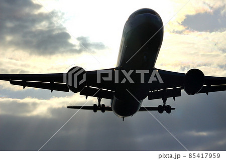 大阪国際空港 ANA 飛行機 着陸態勢 千里川尻 大阪国際空港 ANA 飛行機 着陸態勢 千里川尻 85417959
