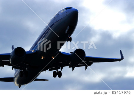 大阪国際空港 ANA 飛行機 着陸態勢 千里川尻 大阪国際空港 ANA 飛行機 着陸態勢 千里川尻 85417976
