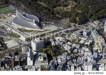 国立代々木競技場付近を空撮 85418040