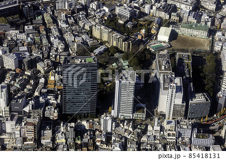 原宿の東郷神社付近を空撮 原宿の東郷神社付近を空撮 85418131