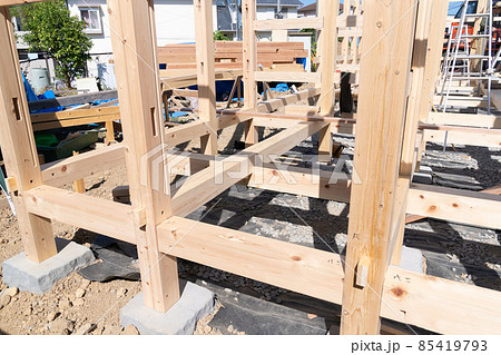 伝統構法の軸組み 85419793