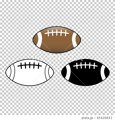 ラグビーボール　素材セット 85420831