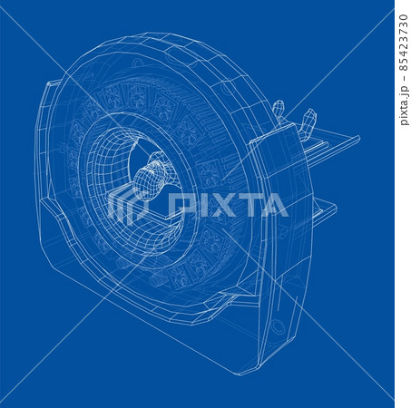 MRI machine scanning patient inside 85423730