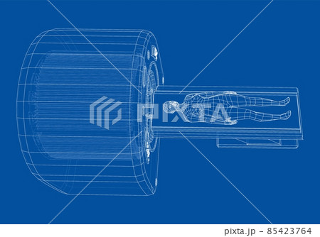 Female Patient Lying on a CT or MRI Scan Female Patient Lying on a CT or MRI Scan 85423764