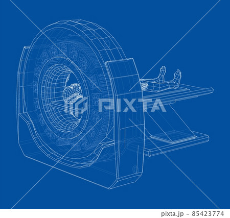 MRI machine scanning patient inside 85423774