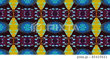 Watercolor sketch ethnic seamless pattern Watercolor sketch ethnic seamless pattern 85425631