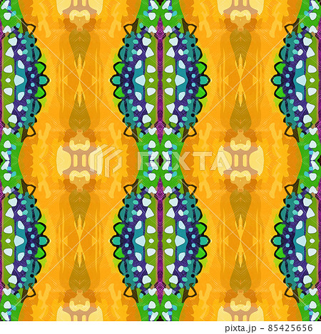 Watercolor sketch ethnic seamless pattern 85425656