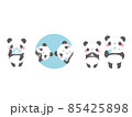 パンダちゃんの感染予防イラスト 85425898