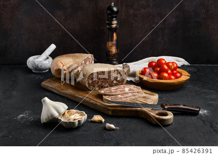 Boiled pork meat roll 85426391