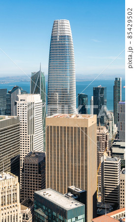 San Francisco cityscape with Salesforce Tower, California, USA 85429502