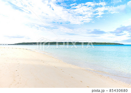 沖縄県、宮古島与那覇前浜ビーチの風景 沖縄県、宮古島与那覇前浜ビーチの風景 85430680