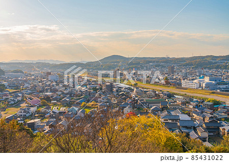 土岐市街地、高山城跡からの眺め〈岐阜県土岐市〉 土岐市街地、高山城跡からの眺め〈岐阜県土岐市〉 85431022