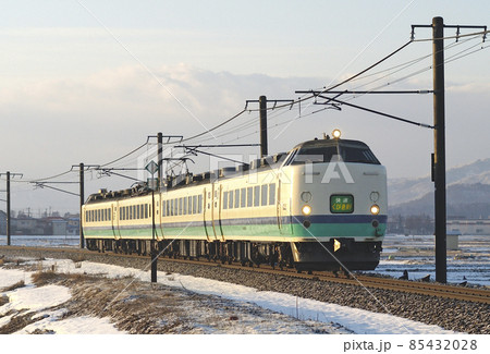 信越本線　高田－春日山　JR東日本　485系　T21編成（新潟）　快速　くびき野 85432028