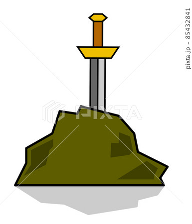 岩に刺さった勇者の剣 岩に刺さった勇者の剣 85432841