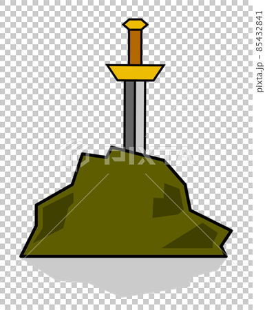 岩に刺さった勇者の剣 岩に刺さった勇者の剣 85432841