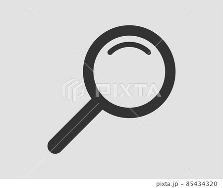 Magnifying lens icon. Zoom loupe sign, find symbol. Vector tool 85434320