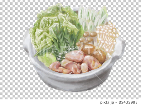 水彩の鍋物_水炊き01_1 水彩の鍋物_水炊き01_1 85435995