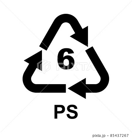 Plastic Recycling Symbol Class 6 PS 85437267