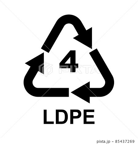 Plastic Recycling Symbol Class 4 LDPE Plastic Recycling Symbol Class 4 LDPE 85437269