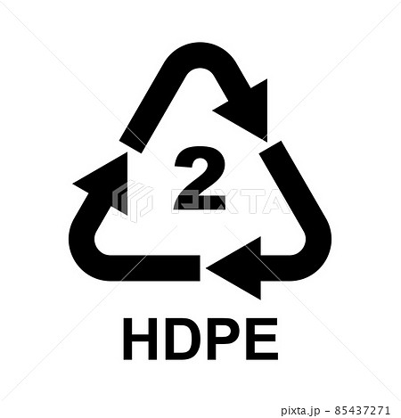 Plastic Recycling Symbol Class 2 HDPE 85437271