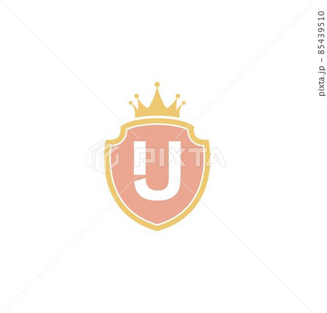 Letter U with shield icon logo design illustration 85439510