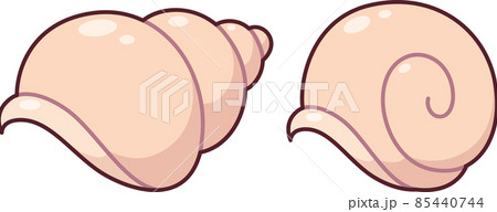 Cute cartoon snail shells Cute cartoon snail shells 85440744
