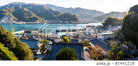 《広島県》下蒲刈島・三之瀬の朝の風景 《広島県》下蒲刈島・三之瀬の朝の風景 85441219