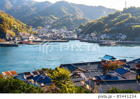 《広島県》下蒲刈島・三之瀬の朝の風景 《広島県》下蒲刈島・三之瀬の朝の風景 85441234