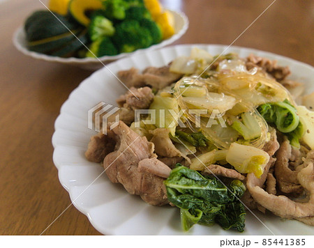 白菜と豚肉の中華炒め 白菜と豚肉の中華炒め 85441385