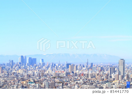 名古屋市、名古屋駅前超高層ビル群の風景 85441770