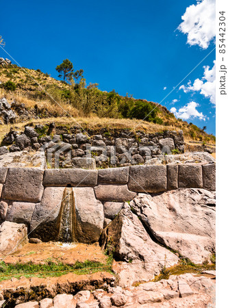 Tambomachay Inca ruins near Cusco in Peru 85442304