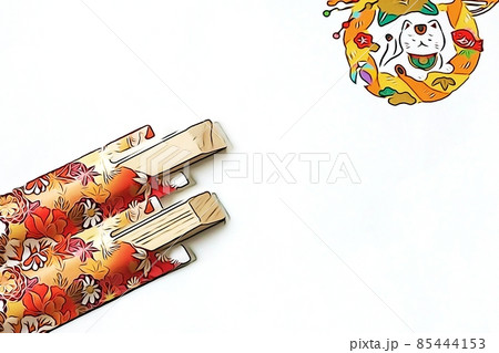 ”イベント　行事　お祝い　割箸”　イラストイメージ 85444153