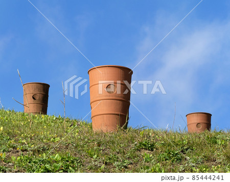 将軍山古墳の円筒埴輪 埼玉県行田市 将軍山古墳の円筒埴輪 埼玉県行田市 85444241