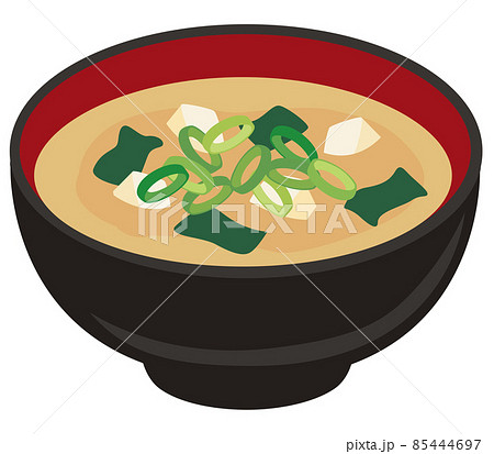 豆腐とわかめの味噌汁 85444697
