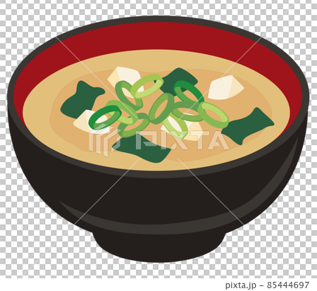 豆腐とわかめの味噌汁 85444697