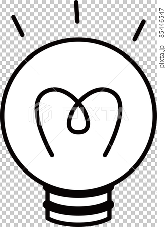 Handwritten light bulb icon Handwritten light bulb icon 85446547