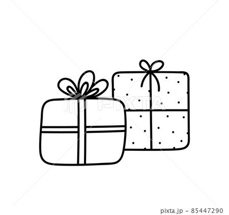 Cute holiday gifts in doodle style 85447290
