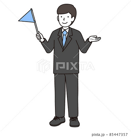 ツアーガイドの男性 85447357