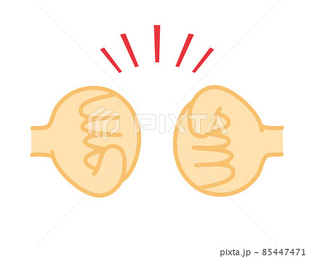 じゃんけん ハンドサイン ベクターイラスト じゃんけん ハンドサイン ベクターイラスト 85447471